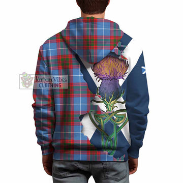 Preston Tartan Family Crest Hoodie Scottish Thistle Celtic Inspired - Tartan Vibes Clothing