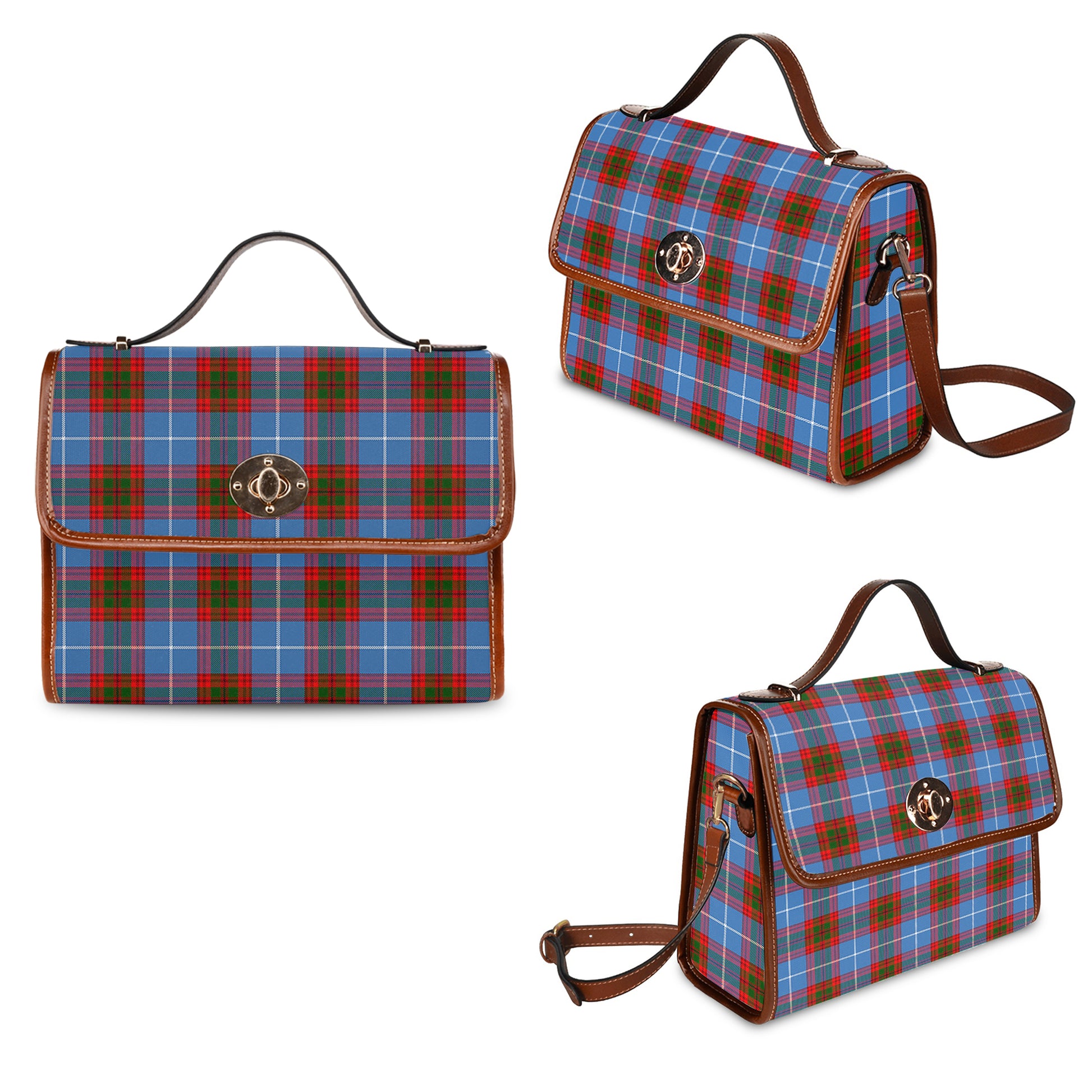 preston-tartan-leather-strap-waterproof-canvas-bag