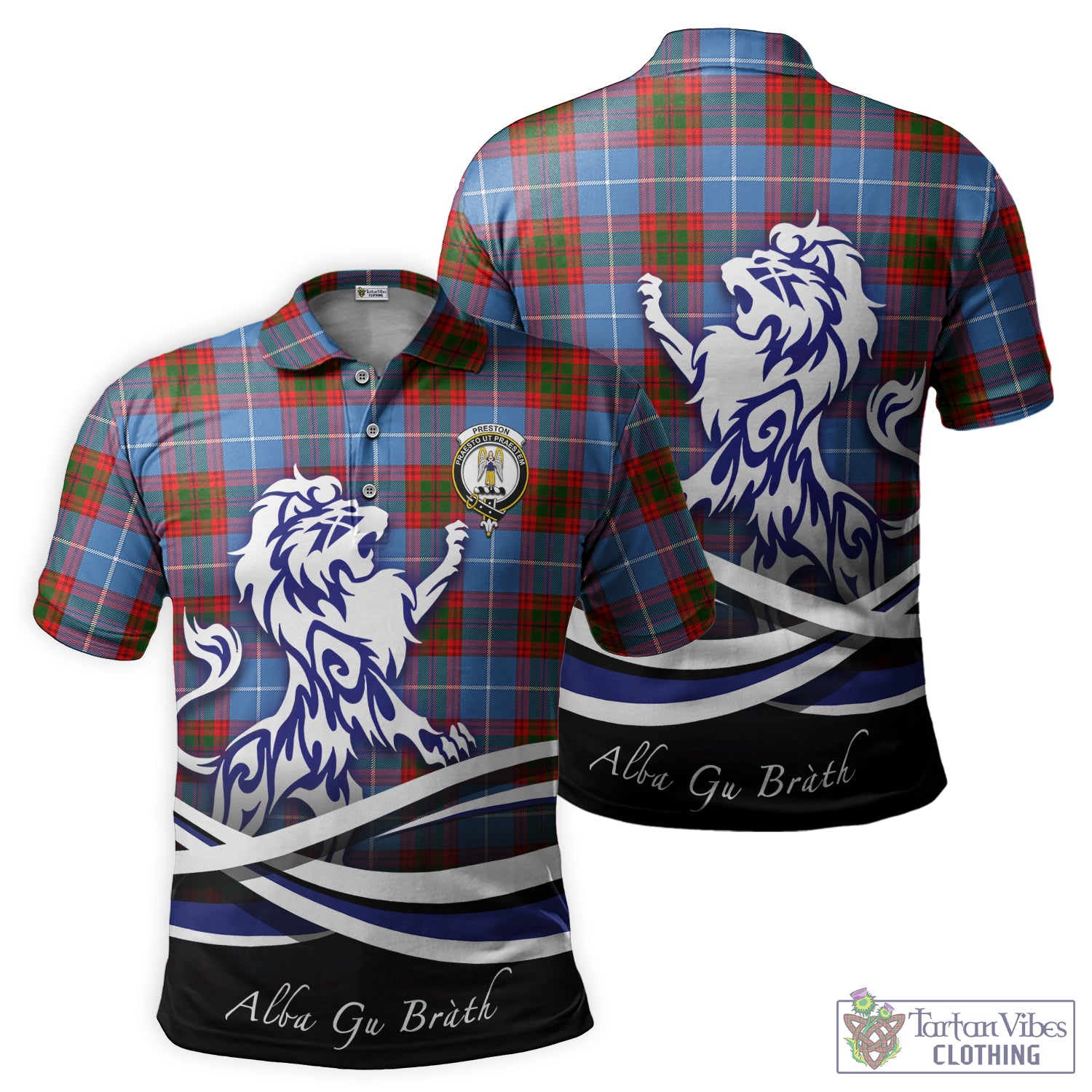 preston-tartan-polo-shirt-with-alba-gu-brath-regal-lion-emblem