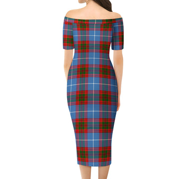 Preston Tartan Off Shoulder Lady Dress