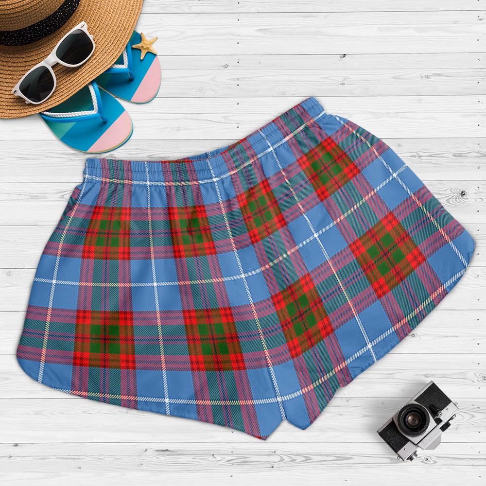 preston-tartan-womens-shorts-with-family-crest