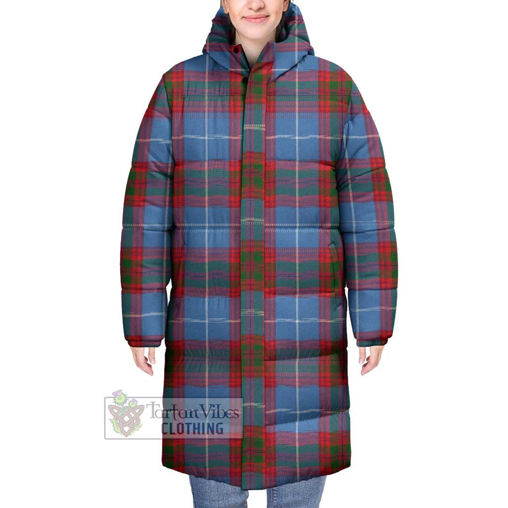 Tartan Vibes Clothing Preston Tartan Long Down Jacket