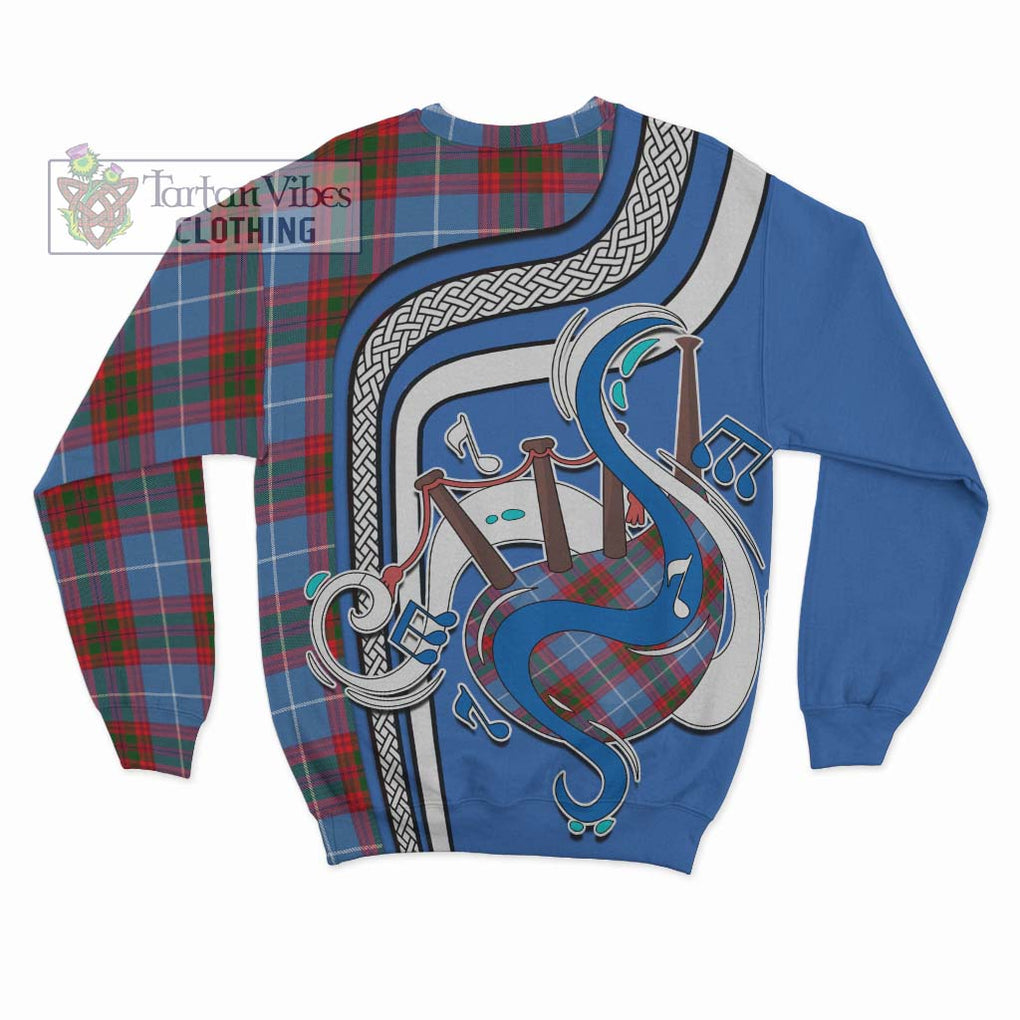 Tartan Vibes Clothing Preston Tartan Sweatshirt with Epic Bagpipe Style