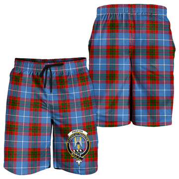 Preston Tartan Mens Shorts with Family Crest