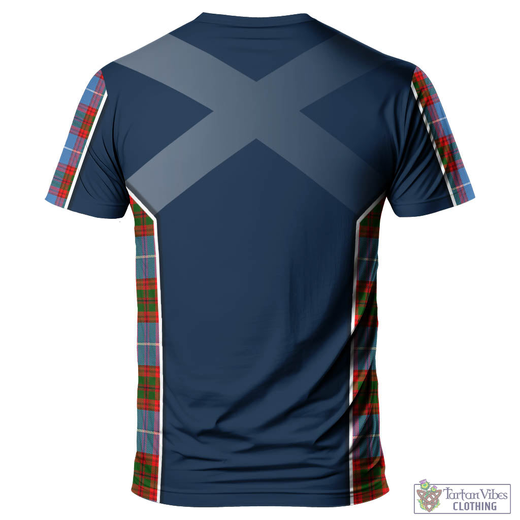 Tartan Vibes Clothing Preston Tartan T-Shirt with Family Crest and Lion Rampant Vibes Sport Style