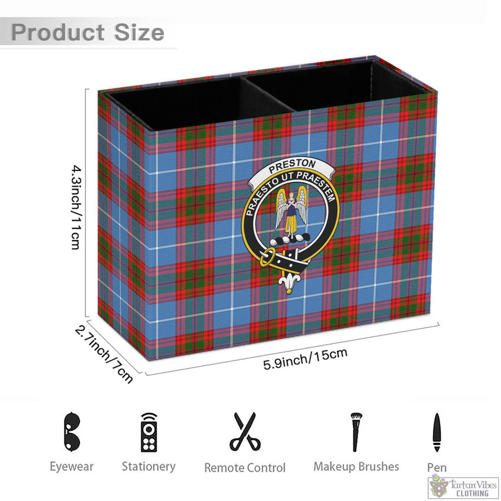 Tartan Vibes Clothing Preston Tartan Pen Holder with Family Crest