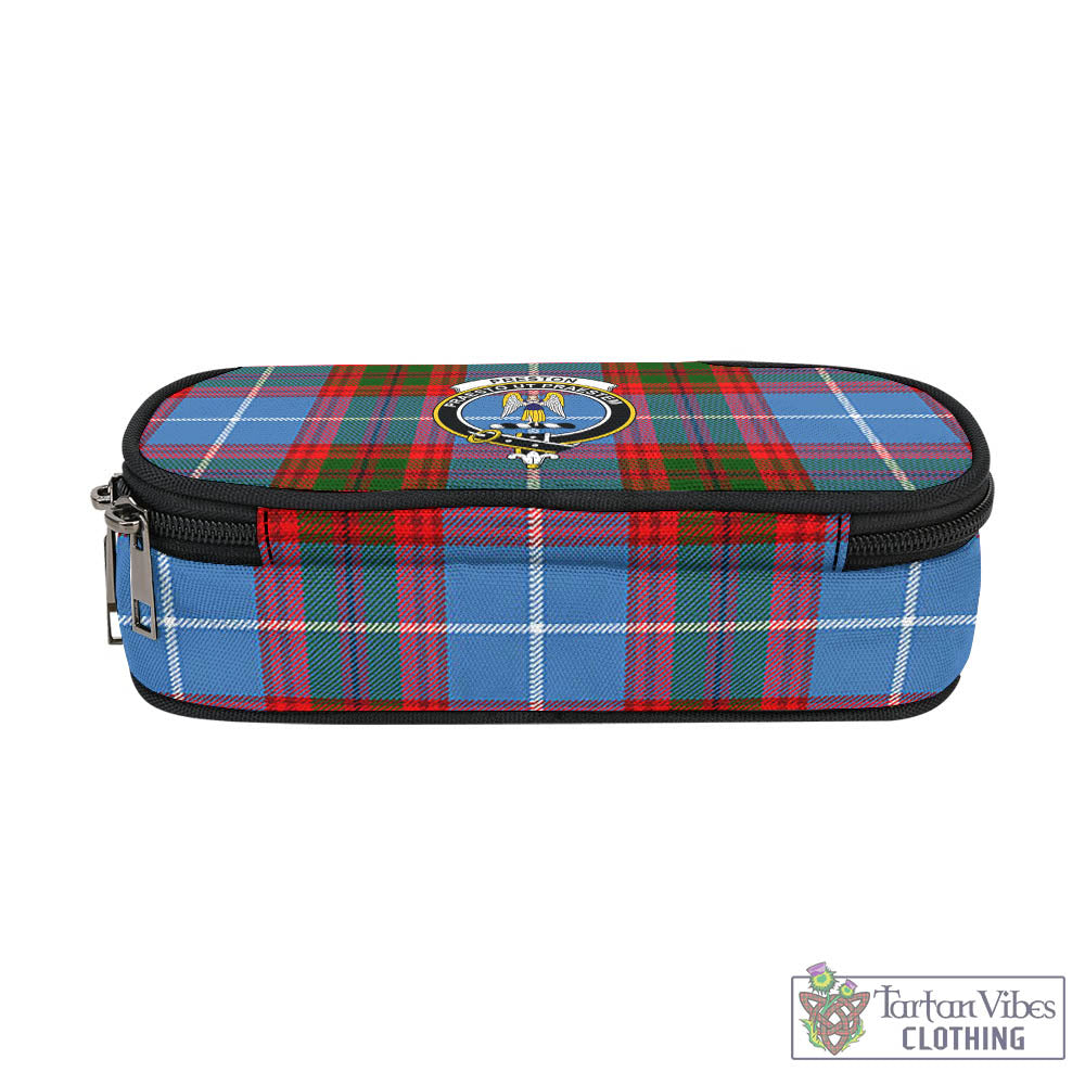 Preston Tartan Pen and Pencil Case with Family Crest - Tartan Vibes Clothing