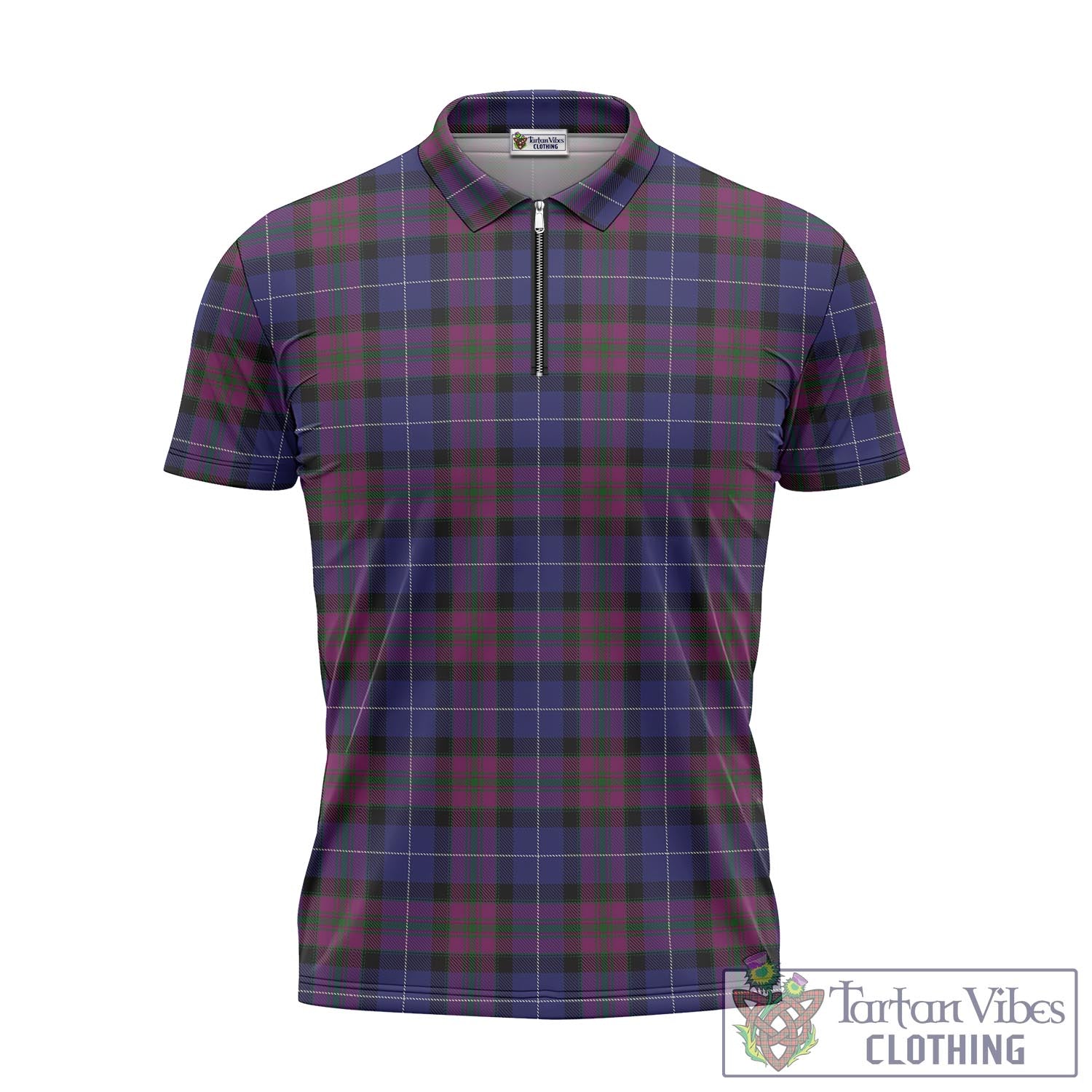 Tartan Vibes Clothing Pride of Scotland Tartan Zipper Polo Shirt