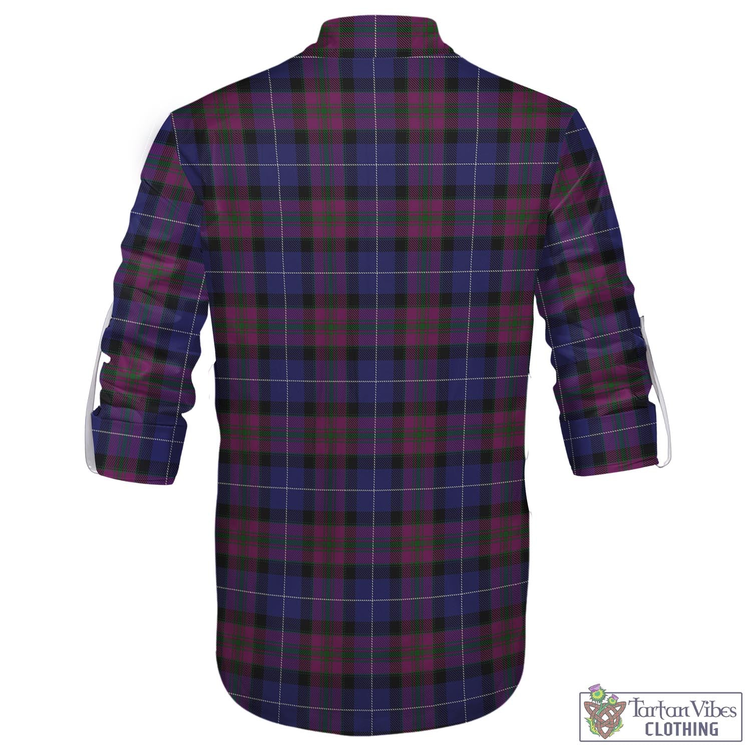 Tartan Vibes Clothing Pride of Scotland Tartan Men's Scottish Traditional Jacobite Ghillie Kilt Shirt