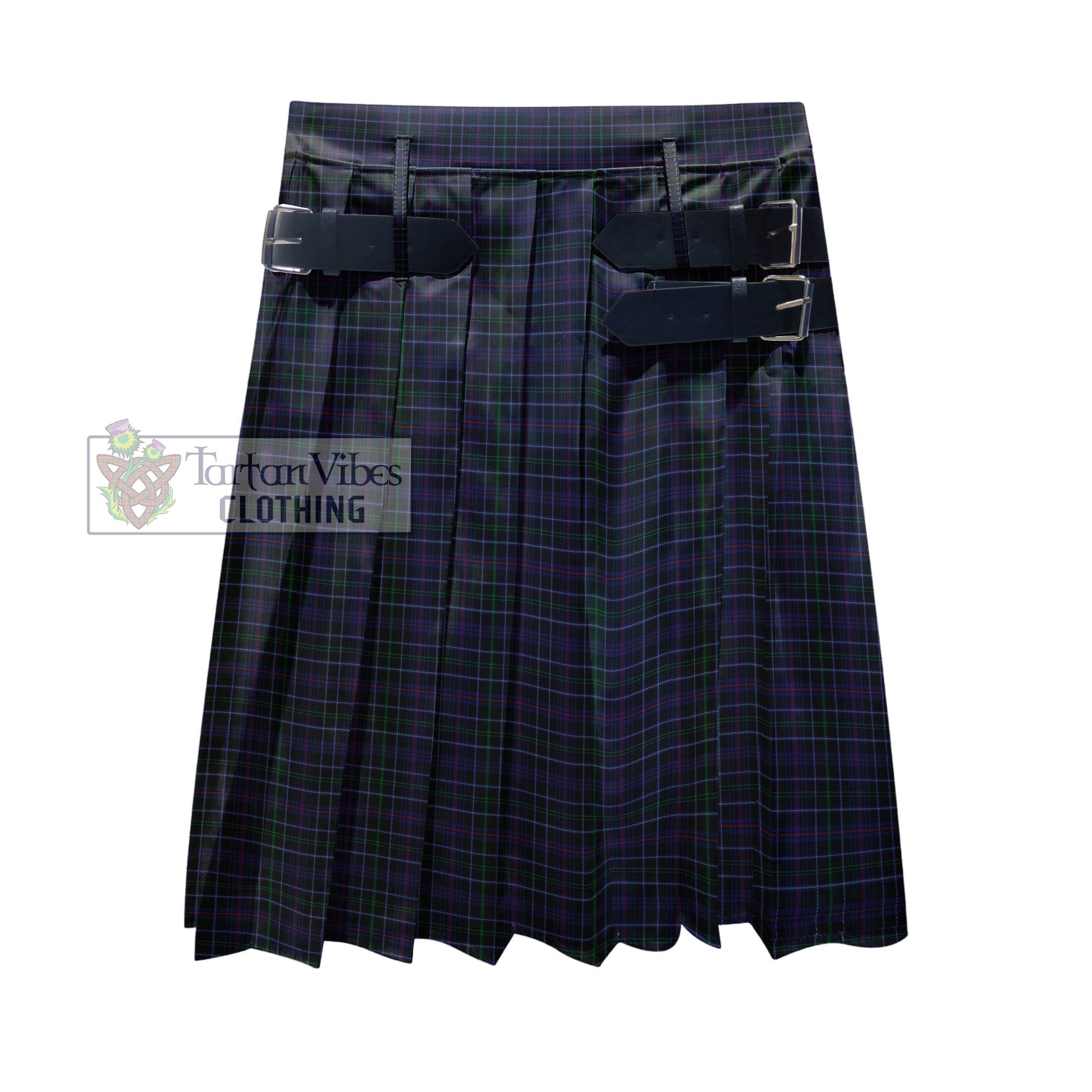 Tartan Vibes Clothing Pride (Wales) Tartan Men's Pleated Skirt - Fashion Casual Retro Scottish Style