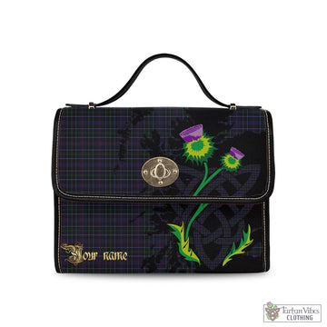 Pride (Wales) Tartan Waterproof Canvas Bag with Scotland Map and Thistle Celtic Accents