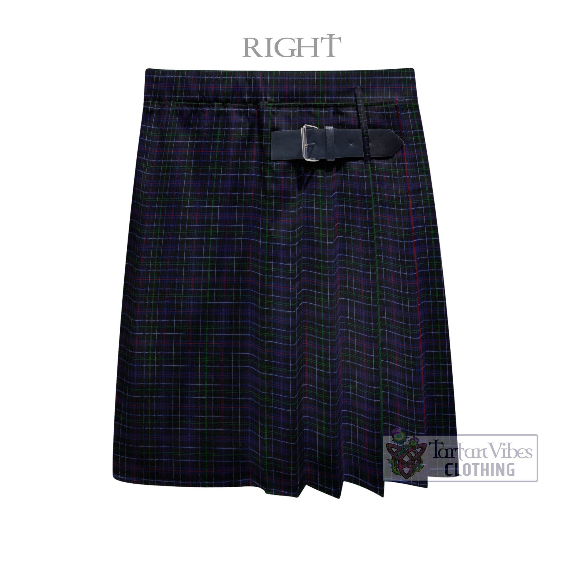 Tartan Vibes Clothing Pride (Wales) Tartan Men's Pleated Skirt - Fashion Casual Retro Scottish Style