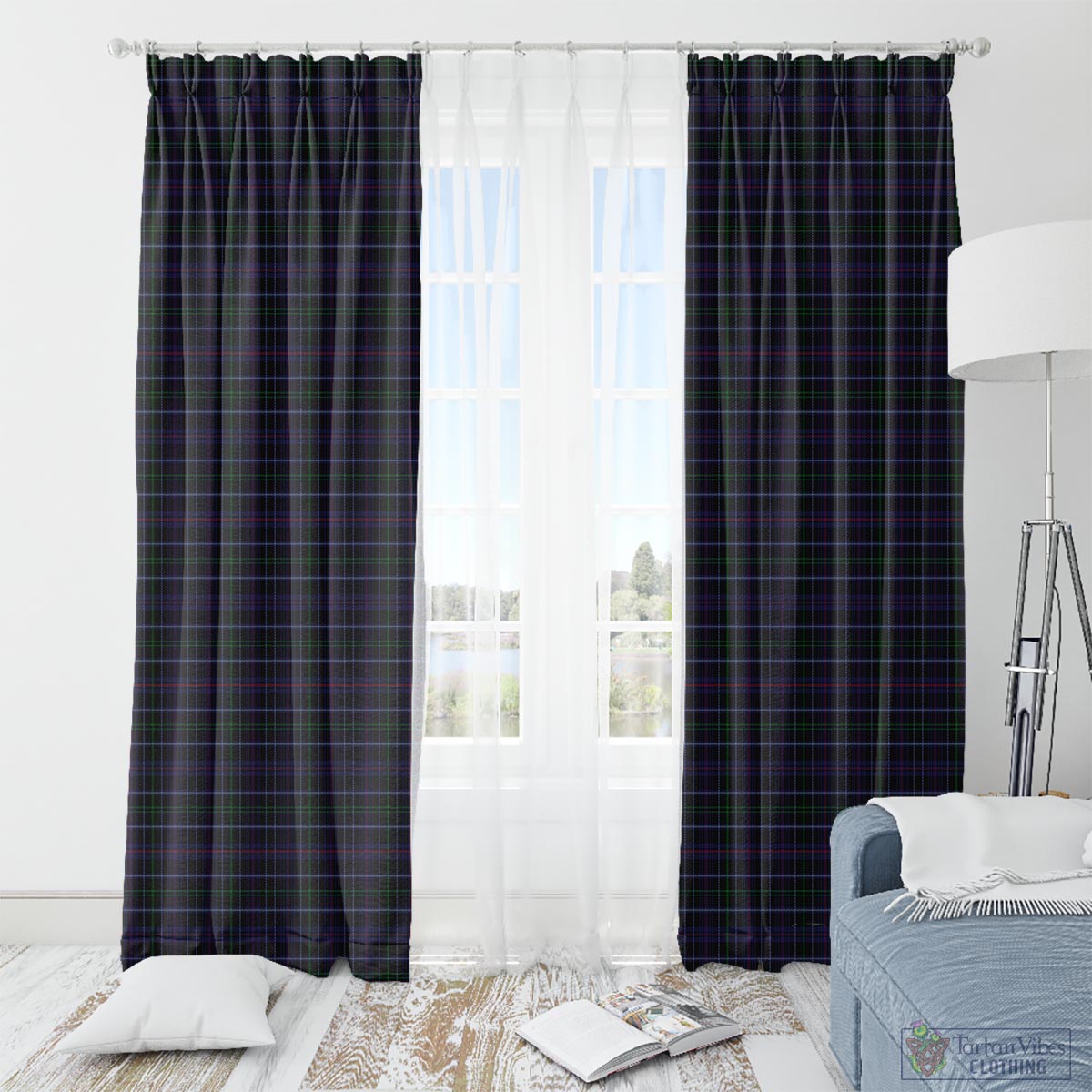 Pride (Wales) Tartan Window Curtain