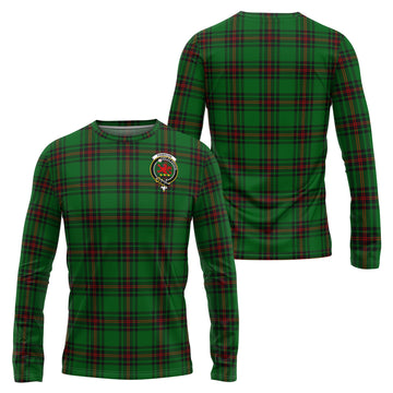 Primrose Tartan Long Sleeve T-Shirt with Family Crest