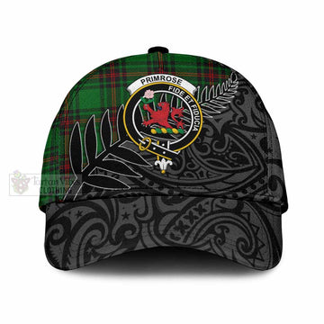 Primrose Tartan Classic Cap with New Zealand Silver Fern Half Style