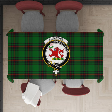 Primrose Tartan Tablecloth with Family Crest