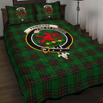 Primrose Tartan Quilt Bed Set with Family Crest