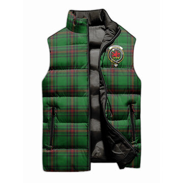 Primrose Tartan Sleeveless Puffer Jacket with Family Crest