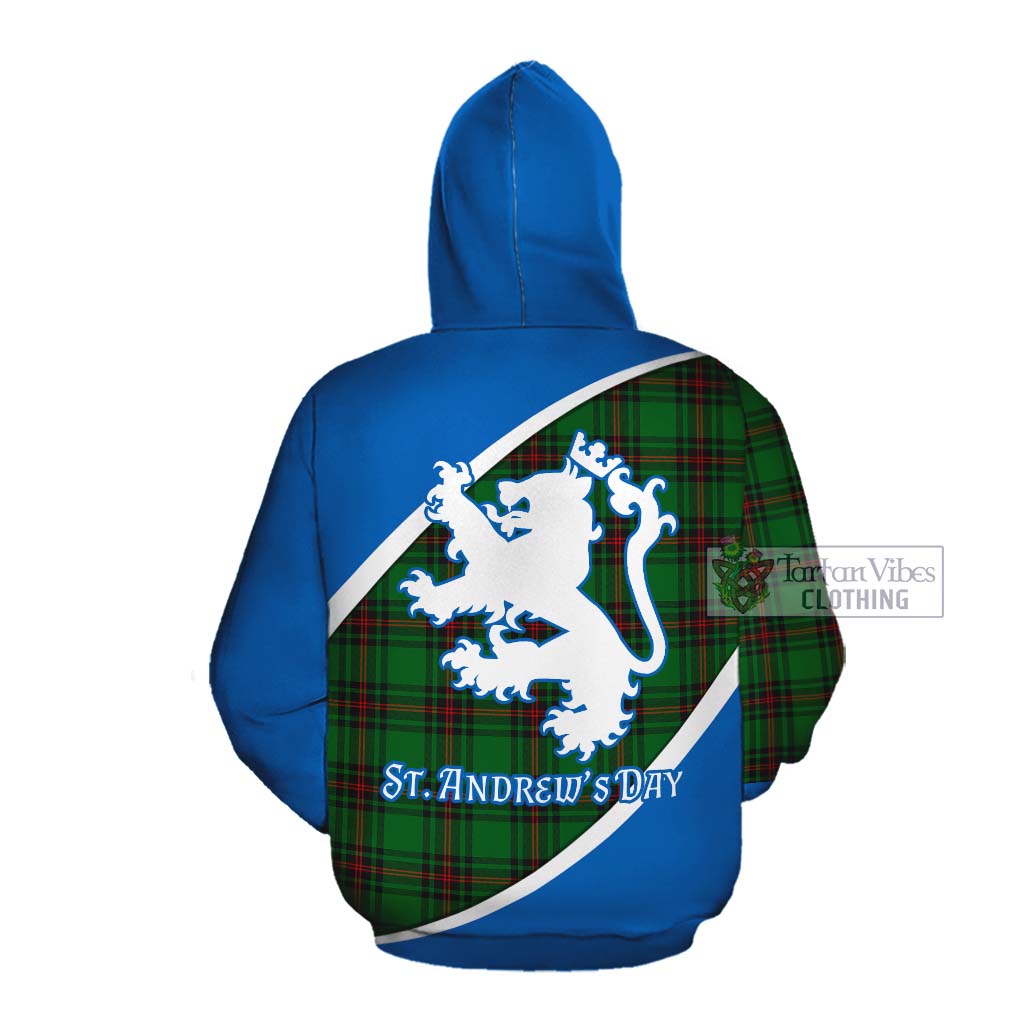 Tartan Vibes Clothing Primrose Family Crest Tartan Cotton Hoodie Celebrate Saint Andrew's Day in Style