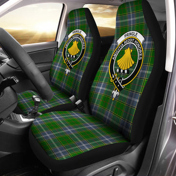 Pringle Tartan Car Seat Cover with Family Crest