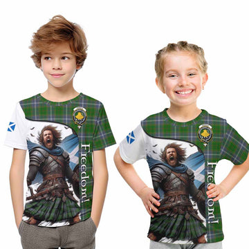 Pringle Crest Tartan Kid T-Shirt Inspired by the Freedom of Scottish Warrior