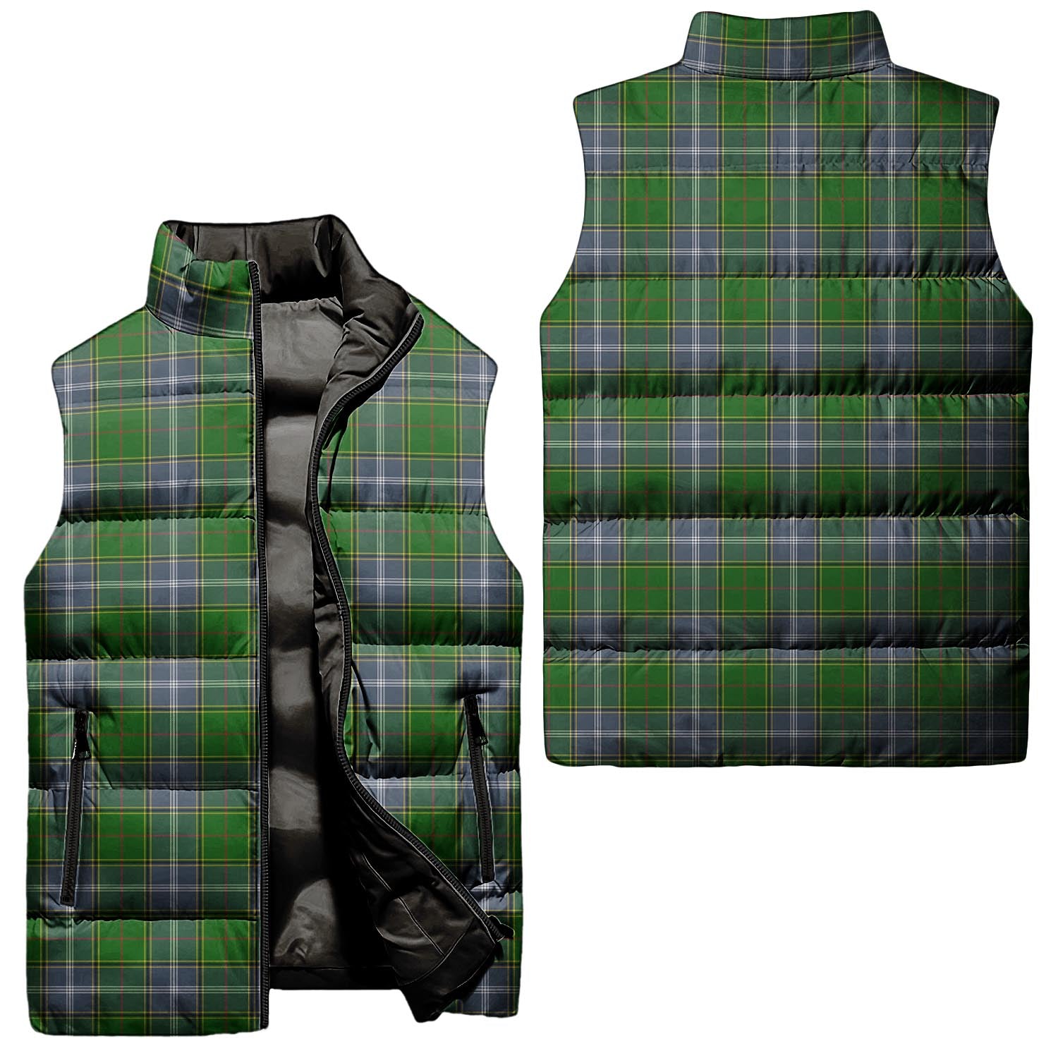 Pringle Tartan Sleeveless Puffer Jacket Unisex - Tartanvibesclothing