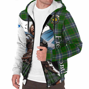 Pringle Crest Tartan Sherpa Hoodie Inspired by the Freedom of Scottish Warrior