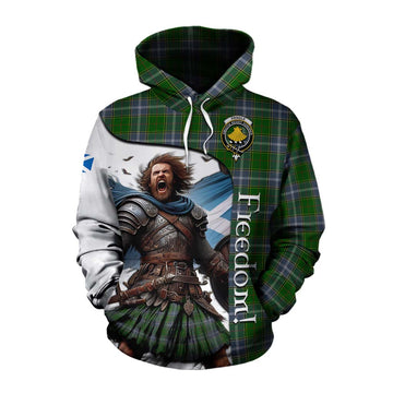 Pringle Crest Tartan Cotton Hoodie Inspired by the Freedom of Scottish Warrior