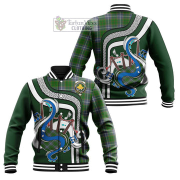 Pringle Tartan Baseball Jacket with Epic Bagpipe Style