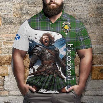 Pringle Crest Tartan Polo Shirt Inspired by the Freedom of Scottish Warrior