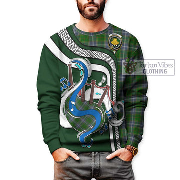 Pringle Tartan Sweatshirt with Epic Bagpipe Style