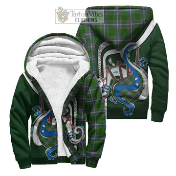 Pringle Tartan Sherpa Hoodie with Epic Bagpipe Style