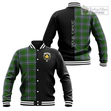 Pringle Tartan Baseball Jacket with Family Crest and Half Of Me Style