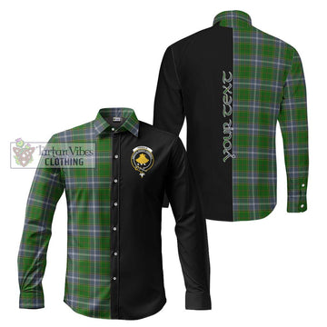 Pringle Tartan Long Sleeve Button Shirt with Family Crest and Half Of Me Style