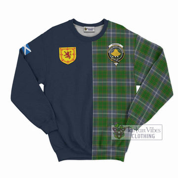 Pringle Tartan Sweatshirt Alba with Scottish Lion Royal Arm Half Style