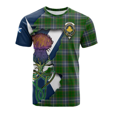 Pringle Tartan Family Crest Cotton T-shirt Scottish Thistle Celtic Inspired Kid's Shirt - Tartan Vibes Clothing