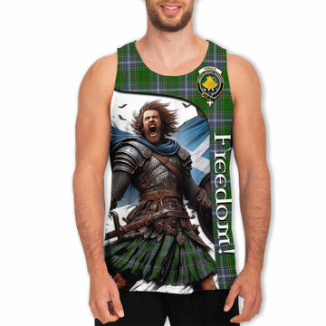 Pringle Crest Tartan Men's Tank Top Inspired by the Freedom of Scottish Warrior