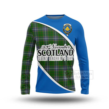 Pringle Family Crest Tartan Long Sleeve T-Shirt Celebrate Saint Andrew's Day in Style