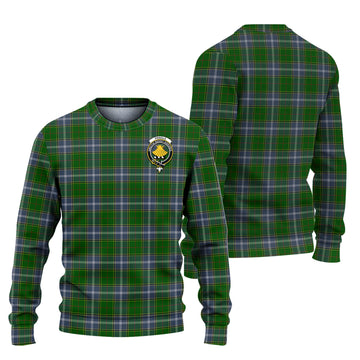 Pringle Tartan Ugly Sweater with Family Crest