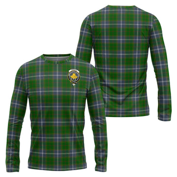 Pringle Tartan Long Sleeve T-Shirt with Family Crest