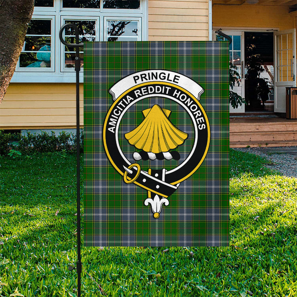 Pringle Tartan Flag with Family Crest - Tartan Vibes Clothing