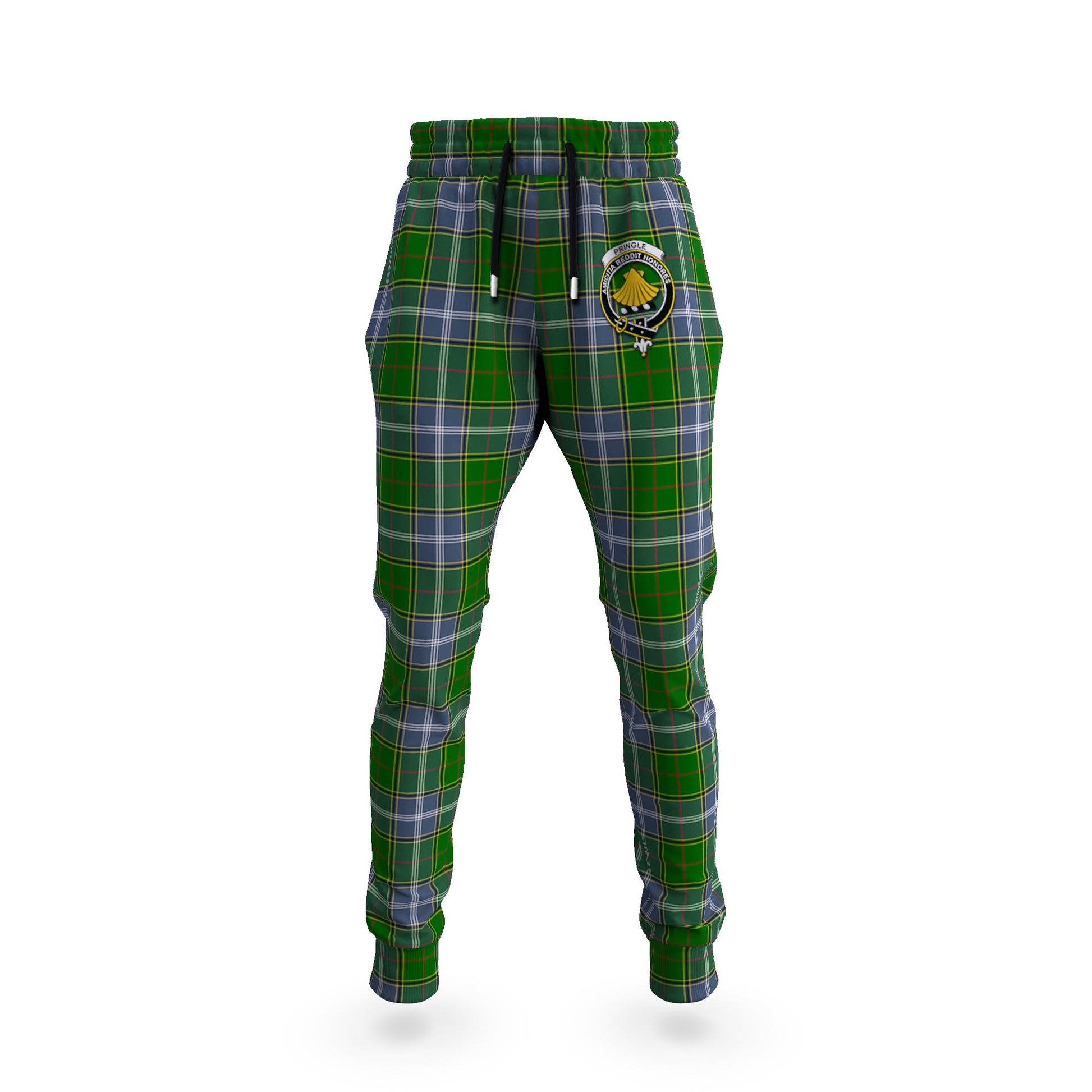 Pringle Tartan Joggers Pants with Family Crest 5XL - Tartan Vibes Clothing