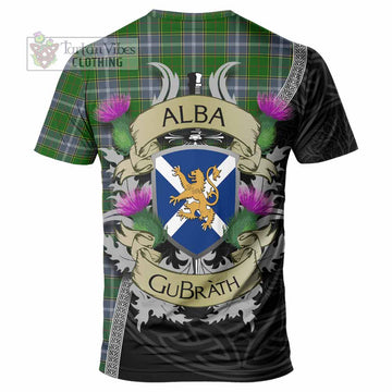 Pringle Tartan Family Crest T-Shirt Lion Rampant Royal Thistle Shield Celtic Inspired - Tartan Vibes Clothing