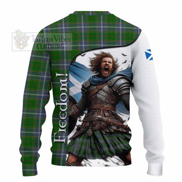 Pringle Crest Tartan Knitted Sweater Inspired by the Freedom of Scottish Warrior