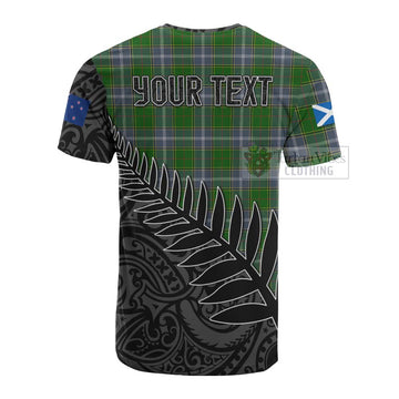 Pringle Crest Tartan Cotton T-shirt with New Zealand Silver Fern Half Style