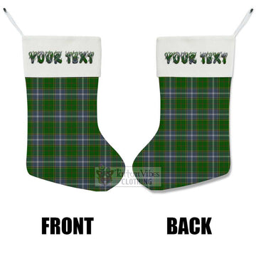 Pringle Tartan Christmas Stocking with Personalized Text