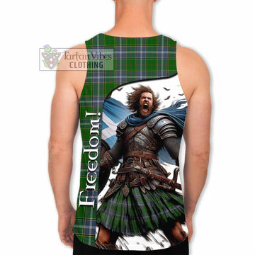 Pringle Crest Tartan Men's Tank Top Inspired by the Freedom of Scottish Warrior