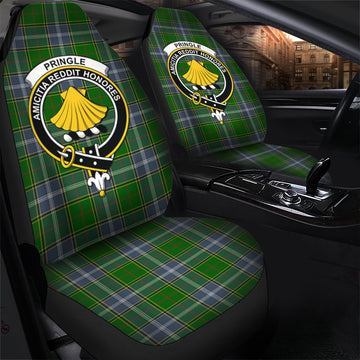 Pringle Tartan Car Seat Cover with Family Crest