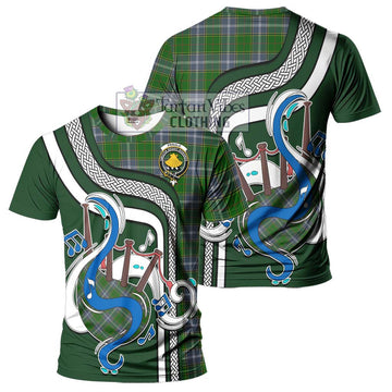 Pringle Tartan T-Shirt with Epic Bagpipe Style