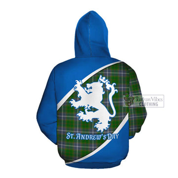 Pringle Family Crest Tartan Cotton Hoodie Celebrate Saint Andrew's Day in Style